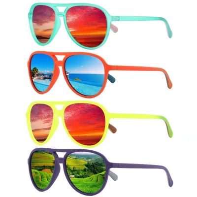 Cross-border TAC Genuine Film Polarized Sunglasses UV400 Protection Full Frame Colorful Design for Driving Outdoor Sports