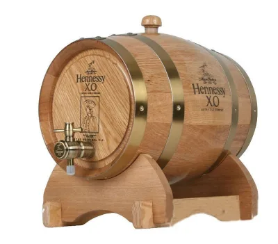 Wholesale Wooden Wine Barrel with Tap & Stand, Decorative Solid Pine Oak Barrel for Whiskey Beer, Home Bar Decor, Custom Logo