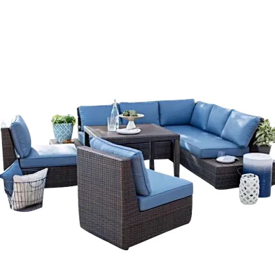 Wood Aluminum Garden Chair Outdoor Furniture Dining Sofa Chair Tea Table Sunrooms Quality Sunroom Furniture Combination