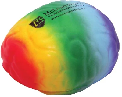 Customized Colorful Brain PU Stress Ball PU Foam Brain Soft Toy