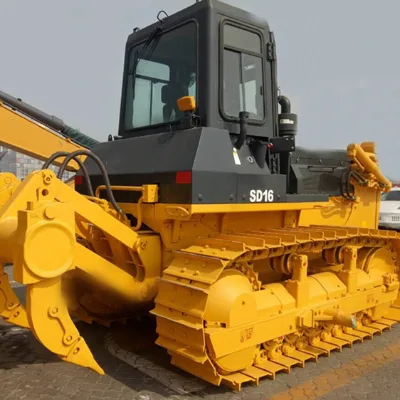 SHANTUI Hydraulic Pilot Control China 130HP Swamp Bulldozer SD13S Straight-tilt Blade 6.5m Dozing Capacity High Efficiency