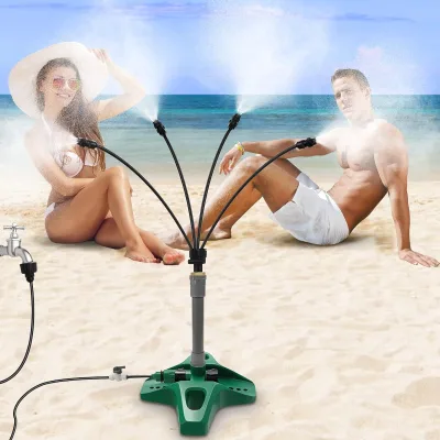 KK Upgraded 26.2FT(8.0 Meter) Portable Standing Mist Cooling System Water Mist Playing Outdoor Garden Watering Toys,Spray Cooler