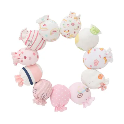 Cotton Mix Color Boy Girl Mitten Newborn Baby Gloves