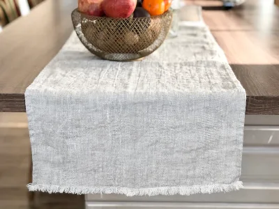 Natural Linen Table Runner in Various Colours and Sizes Made From 100% Natural Washed Linen Handmade Table Decor