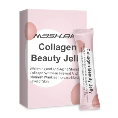 Factory Price Beauty Fish Collagen Stick Jelly Mini Anti-aging Fruit Jelly with Red Wine Polyphenols