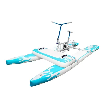 2025 New Style Aluminum Drop Stitch Leisure Water Bike with Foot Pedals for Water Sports