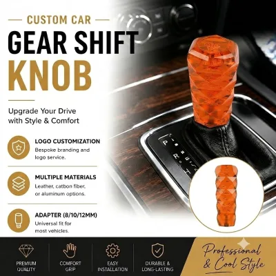 Crystal Car Shift Knob Head Grip Gear Stick Head Knobs Universal Automobile Shifter Lever Head for Car