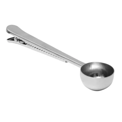 Multifunction Coffee Scoop With Bag Clip Stainless Steel Tea Coffee Sugar Measuring Cup Coffee Scoop Spoon