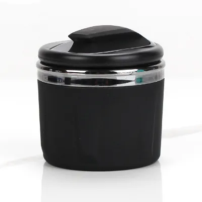 Wholesale Portable Durable Luminous ABS Plastic Butt Bucket Car Ashtray Cup Custom Logo and Stylish