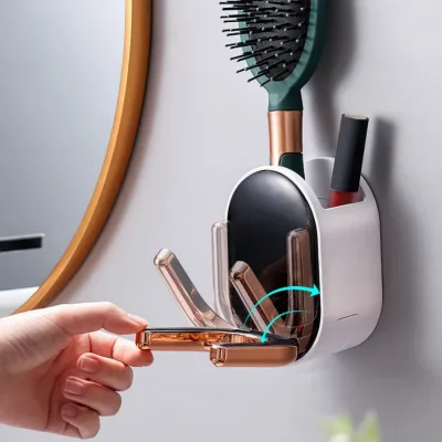 Non-Perforated Hair Dryer Rack Disposable Toilet Bathroom Storage Bracket
