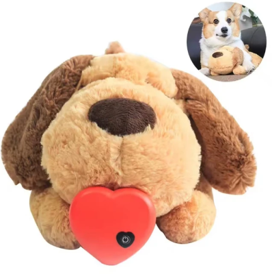 Simulation Design Mini Plush Dog Toys with Voice Box-Soft Stuffed Educational Musical Model Toys for Children