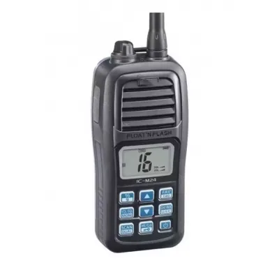 VHF Marine Radio IC-M24 Marine Transceiver IP67 Light Weight Waterproof Floating Marine Walkie Talkie 5W High Power for ICOM