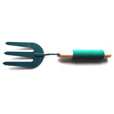 Factory Direct Garden and Agriculture Wooden Handle Forks Three-toothed Small Fork Potted Plant Tools Set