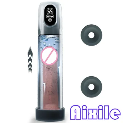 Male Penis Pump Sex Toys Automatic Enlargers Extend Pump for Men Adult Toys for Men Penis Entender Erection Pumps LED Display