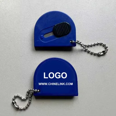 Custom Portable Knife Half Round Shape Safety Cutter Retractable Blade Box Opener