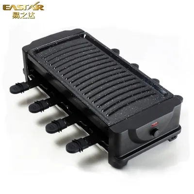 Infrared 1200W Electric Raclette Grill for 8 Person Use