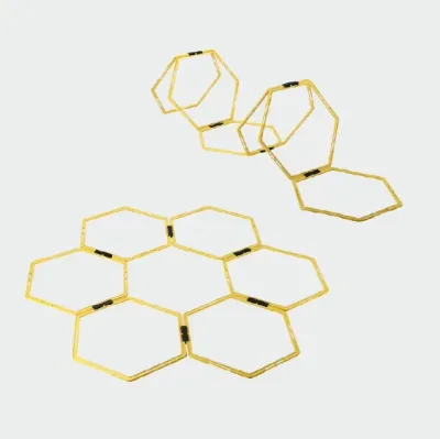 Football Basketball Volleyball Training Dip Stands Hex Agility Ring Eco-Friendly Speed Training Equipment
