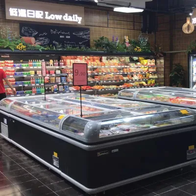 Commercial Grocery Freezer Large Capacity Food Preservation Supermarket Freezer