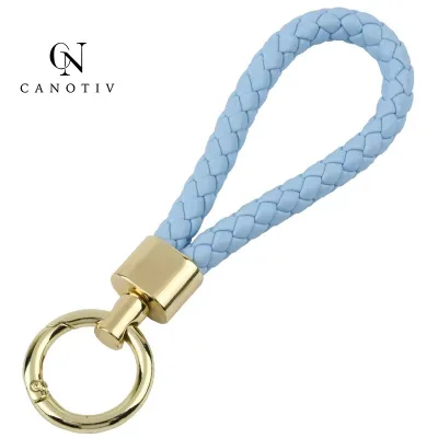 Custom Cool Fashion Leather Keychain Logo Luxury Cute Keychain Car Key Rings for Bags Key