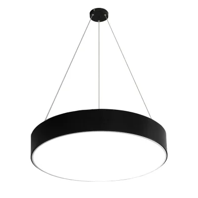 Black and White Iron or Aluminum Circle/circle/round LED Pendant Lamp Diameter 60/80/100/120cm