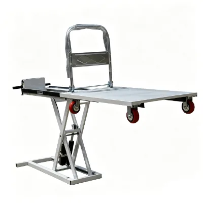 Single Row Electric Handling Cart Precision Scissor Design Smooth Movement 48V Lithium Durable Construction