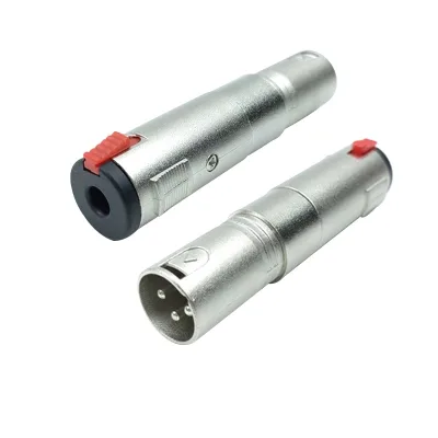 6.35mm TRS Female to XLR Male Audio Adapter, 3 Pin XLR 1/4 Inch Jack Coupler for Microphone Mixer Amplifier
