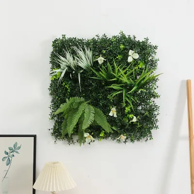 Duofu High Simulation Plastic Artificial Grass Wall Hanging-Eco-Friendly Durable Outdoor Decorative Plants