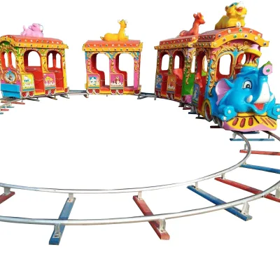 Factory Price Steel Elephant Train Amusement Ride Kids' Electric Train Toy School Home Use Theme Park Shopping Mall HTH Brand