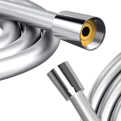 DIECHENG Modern PVC Shower Hose 1.5M / 59 Inch Anti-Twist Brass Connections Universal Replacement Flexible Kink Leak Proof 5