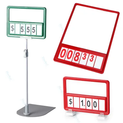 HOOKEI LY Supermarket Customized Floor Standing Sign Holders A4/A5/A6/A7 Pop Stand Frame PVC Poster Stand Frame for Price