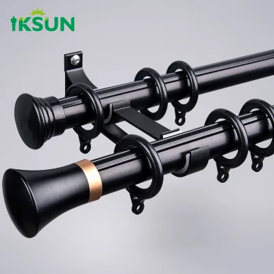 Modern Customized Home Decoration Double Single Curtain Pole Curtain Rod Set,curtain Poles