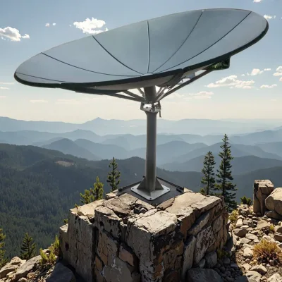 KU Band 2.4m Aluminum Satellite Dish for High-Precision Signal Reception Perfect for Long-Distance Communication
