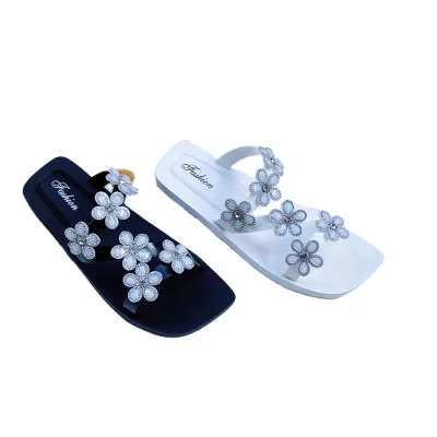 Beach Platform Walking Style Shoes Diamond Casual Beautiful Trendy Shoes