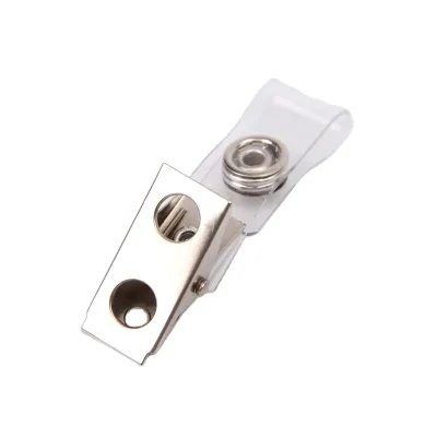ID Badge Clip with Reinforced Strap for Name Badge Holder