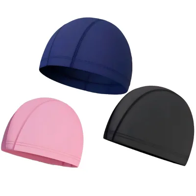Lightweight Nylon Latex-Free Swim Cap-Non-Slip Breathable Fade Resistant Custom Logo Unisex Diving Cap