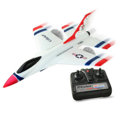 2018 New Original FX-823 2.4G 2CH F16 Thunderbirds EPP air Plane Model Glider Plane with Toy Wire Control Plane