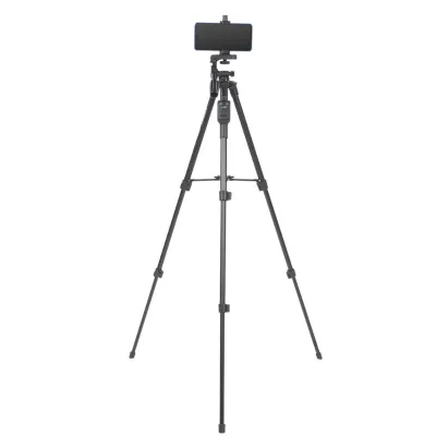 YUNTENG VCT-5208 Aluminum Camera Tripod With 3-Way Head & Remote + Clip for Camera Phone