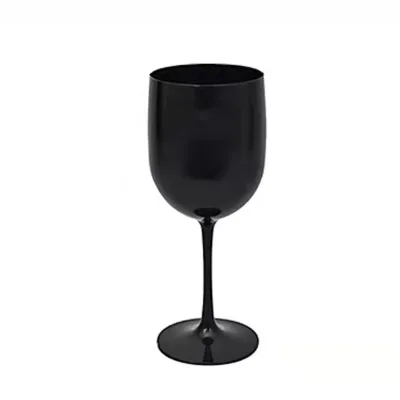Custom logo Wholesale Manufacturing 480ml High-quality Simple and Cute Large French Ripple champagne Glass Plastic Glass