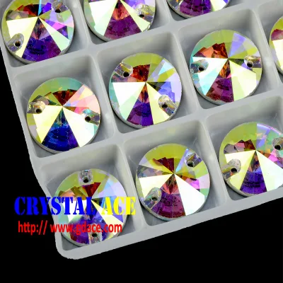 Wholesale CrystalAB Aurora Boreale Crystal AB Sew-on Rhinestone Crystals