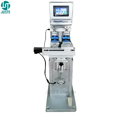 2 Color Easy Pad Printing Machine Full Electric 200X200 150*300 MM Surface Pad Printer With Supplies Materials Spare Controller
