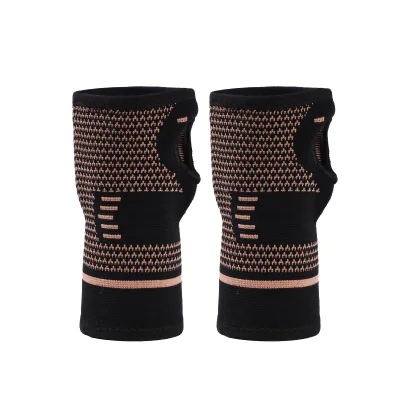 6047# Fitness Breathable Fabric Copper Wrist Brace Wrist Protector Wrist Support