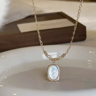 2024 Hexagonal Star Pendant Pure Silver Necklace, Simple and Practical, Suitable for Daily Wear
