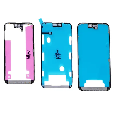 Wholesale OEM Front Middle Housing Bezel Frame With Adhesive Sticker for iPhone 15 Pro Max 16 17 13Mini 12 11 Repair Parts