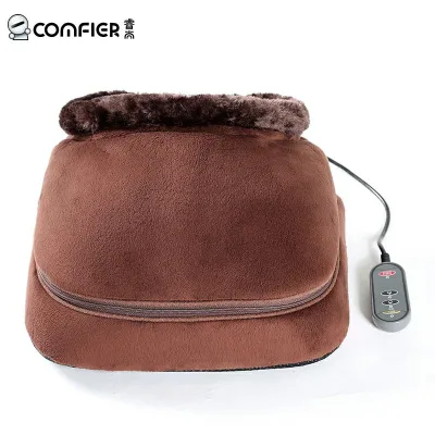 12v Heated Electric Foot Warmer Boot Kneading Cushion Massager Massage Therapist Shoes