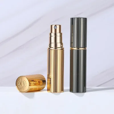 5ml Mini Spray Perfume Bottles Cheap Empty Aluminum Custom Metal Gold Pump Sprayer F809 Model