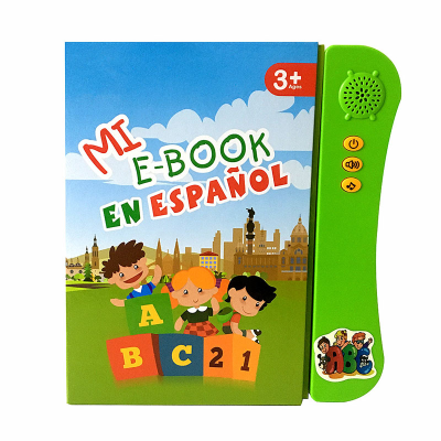 Kids Touch Reading E Book Spanish Talking Sound Book Learning Machine
