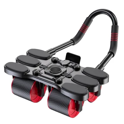 Factory Direct New 4 Wheel Abdominal Wheel Muscle Training Machine 4 Abdominal Ab Wheel Roller