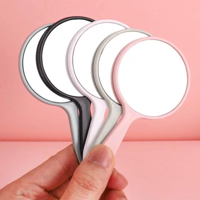 Wholesale Mini Round Handheld Mirror With Handle Small Portable Round Mirror