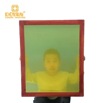 Screen Printing Frame with Mesh 100% Polyester 105-360cm White/Yellow Plain Low Elasticity Silk Screen Printing Monofilament