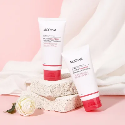 Private Label MOOYAM Salmon DNA PDRN Pink Wrapping Mask 75g Anti-Aging Moisturizing Nourishing and Firming OEM Face Mask